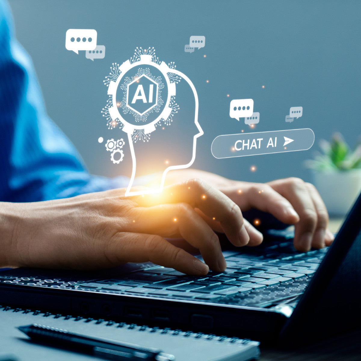 Concept d'optimisation AEO et d'intelligence artificielle analysant les données d'une boutique Shopify.