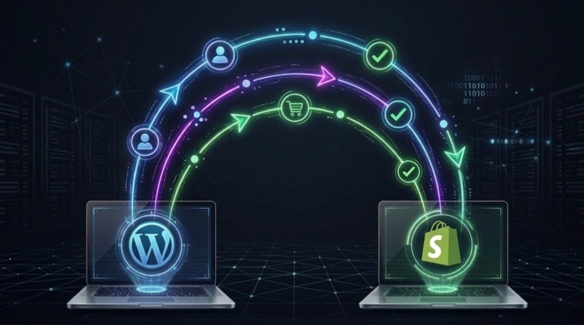 Migration fluide et rapide de WooCommerce vers Shopify pour maximiser la vitesse d'une boutique en ligne.