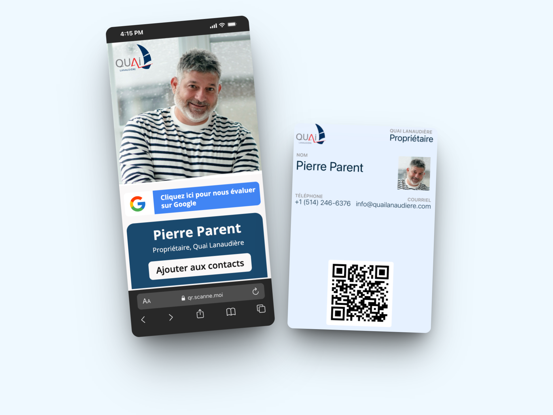 Carte d'Affaires Numérique | Forfait Professionnel au Québec